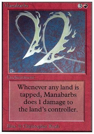 Manabarbs (Unlimited) Trading Card