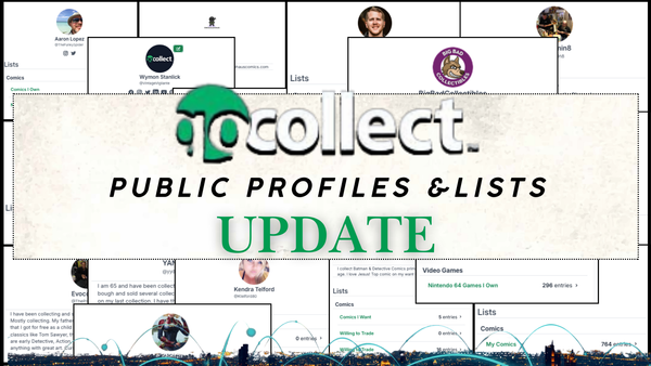 Your GoCollect Public Lists Update! Post Image
