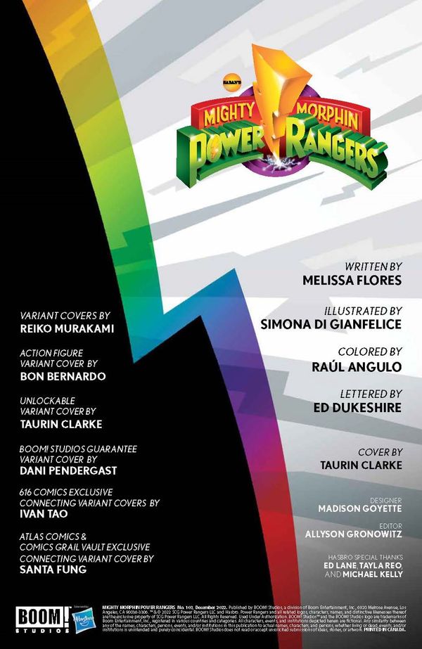 ComicList Previews - MIGHTY MORPHIN... Post Image