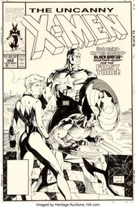 Uncanny X-Men 268 cover art by Jim Lee and Scott Williams for Heritage Signature Auction Highlights by Patrick Bain