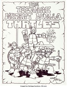 First Ever Drawing of the Teenage Mutant Ninja Turtles
