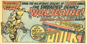 Hulk ad in Wolverine Comic