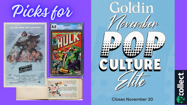 Picks for Goldin's November Pop... Post Image