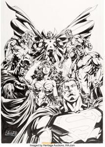 JLA 1 by Howard Porter and John Dell featured Wonder Woman Among all the boys