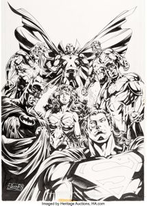 JLA 1 by Howard Porter and John Dell featured Wonder Woman Among all the boys