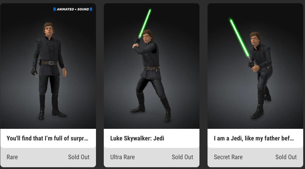 FA Blockchain, VeVe's Luke Skywalker Digital Collectible
