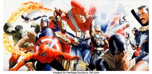 Wizard the Comic Magazine 42 art by Alex Ross imaged by HA.com