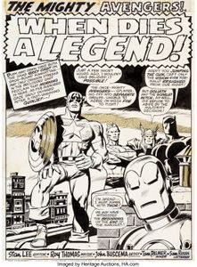 Avengers 81 original art by John Buscema and Tom Palmer