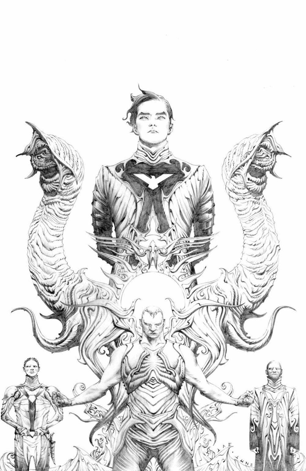 Dune House Atreides #1 (Of 12)(Cover E Jae Lee Black & White Variant)