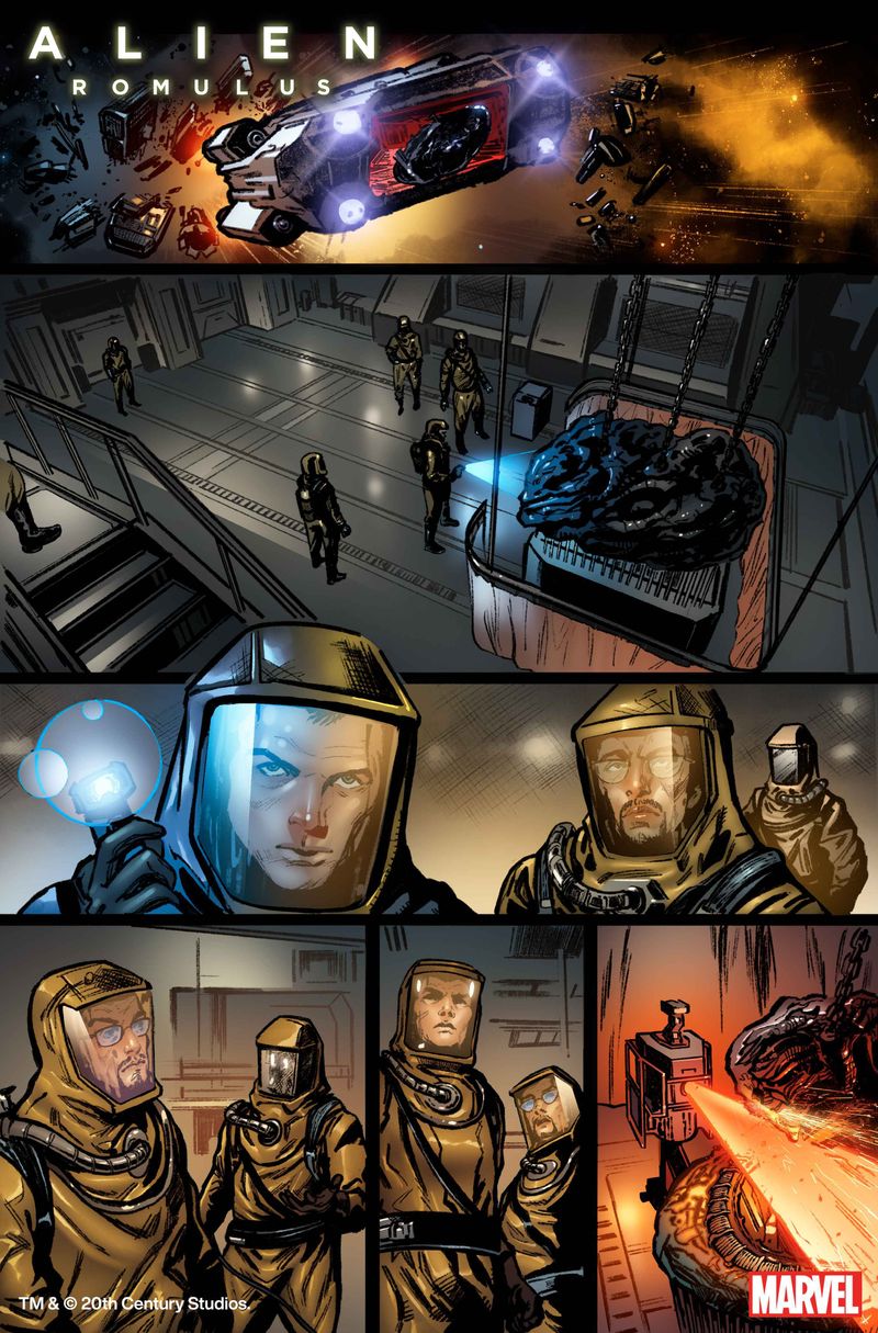 GoCollect Blog: First Look at ALIEN: ROMULUS #1 from Marvel Comics