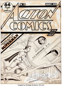 Action Comics 15 Cover Art for a Golden Age Hero's Journey