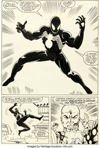 Amazing Spider-Man In Black Costume art by Mike Zeck