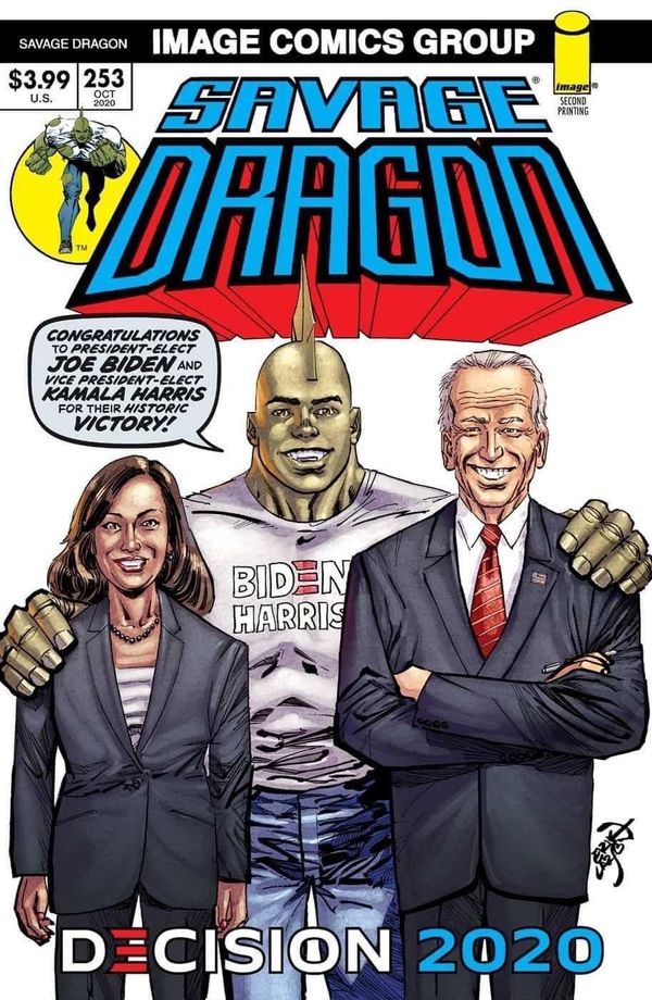 The Savage Dragon celebrates Biden/Harris... Post Image