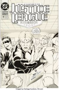 Justice League America 42 by good artist Adam Hughes