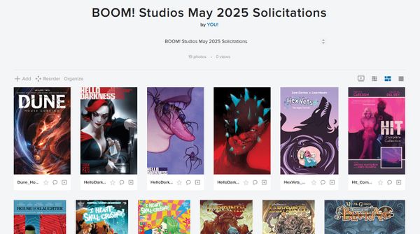 BOOM! Studios May 2025 Solicitations Post Image