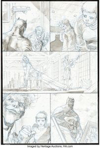 Batman Europa 1 Page 28 from the hand of Jim Lee with layouts by Giuseppe Camuncoli