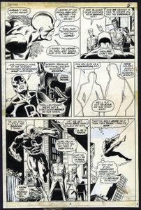 Daredevil 101 original panel art by Rich Buckler