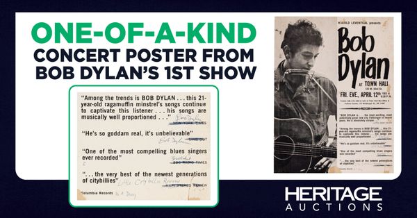 One-of-a-kind Poster from Bob Dylan's... Post Image