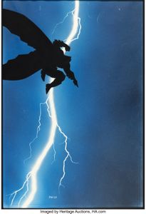 Dark Knight Returns 1 coveer art by Frank Miller and Lynn Varley