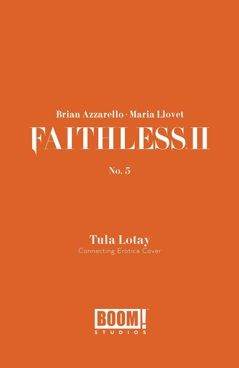 Faithless II #5 (Cover B Tula Lotay Connecting Erotica Variant)