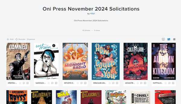 Oni Press November 2024 Solicitations Post Image