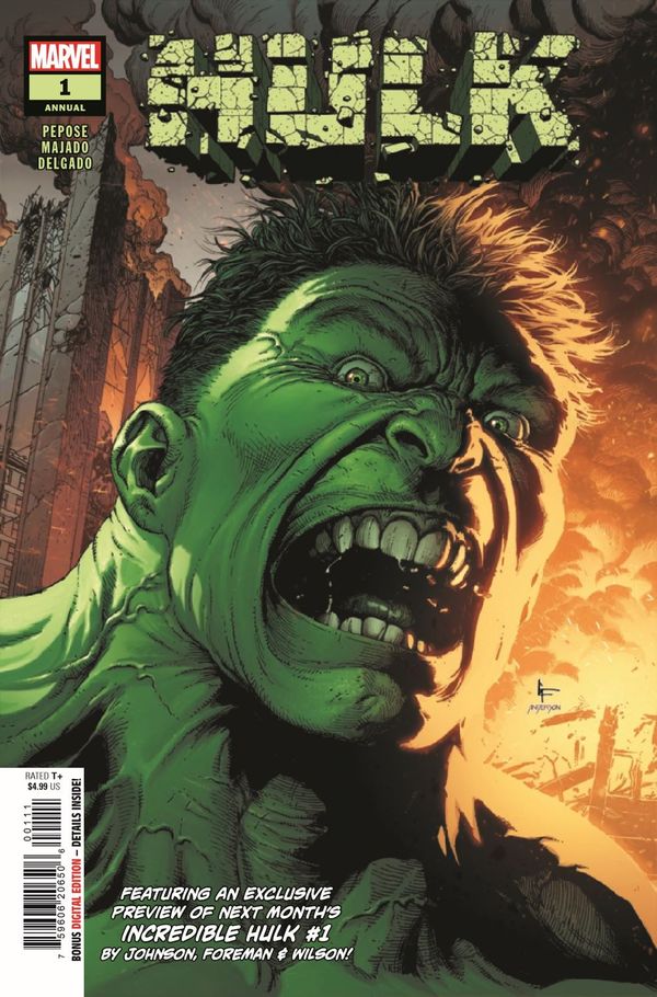 ComicList Previews - HULK ANNUAL... Post Image