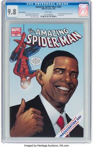 Amazing Spider-Man 583 Obama Variant cover 