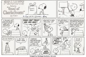 Peanuts by Charles M. Schulz from December 1979 A Christmas memory imaged by Heritage Auctions