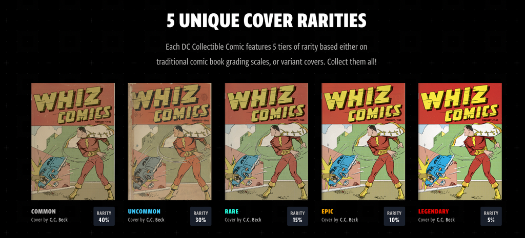 DC NFT WHIZ Comics #2 Digital Collectible