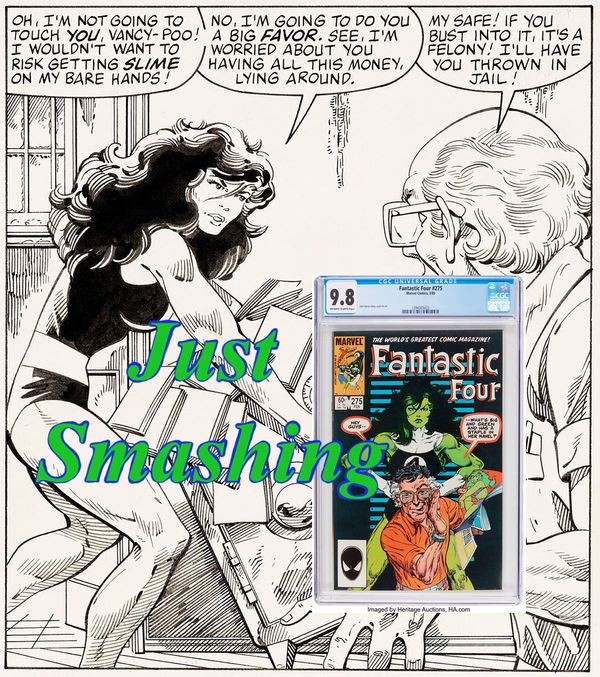 Smashing She-Hulk Art: She's Smart,... Post Image