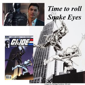 Snake Eyes Original Art: Time to Roll blog by Patrick Bain