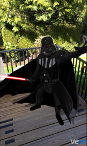 VeVe Darth Vader NFT in AR