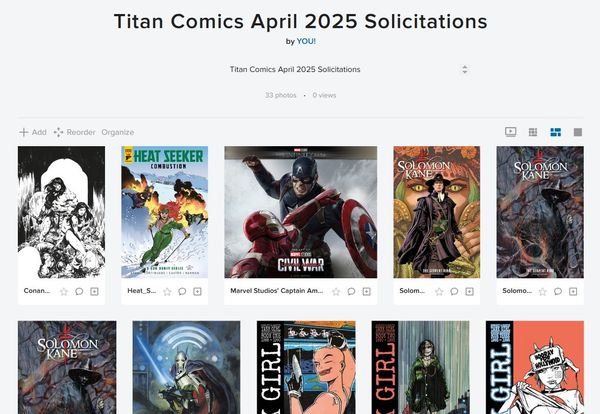 Titan Comics April 2025 Solicitations Post Image
