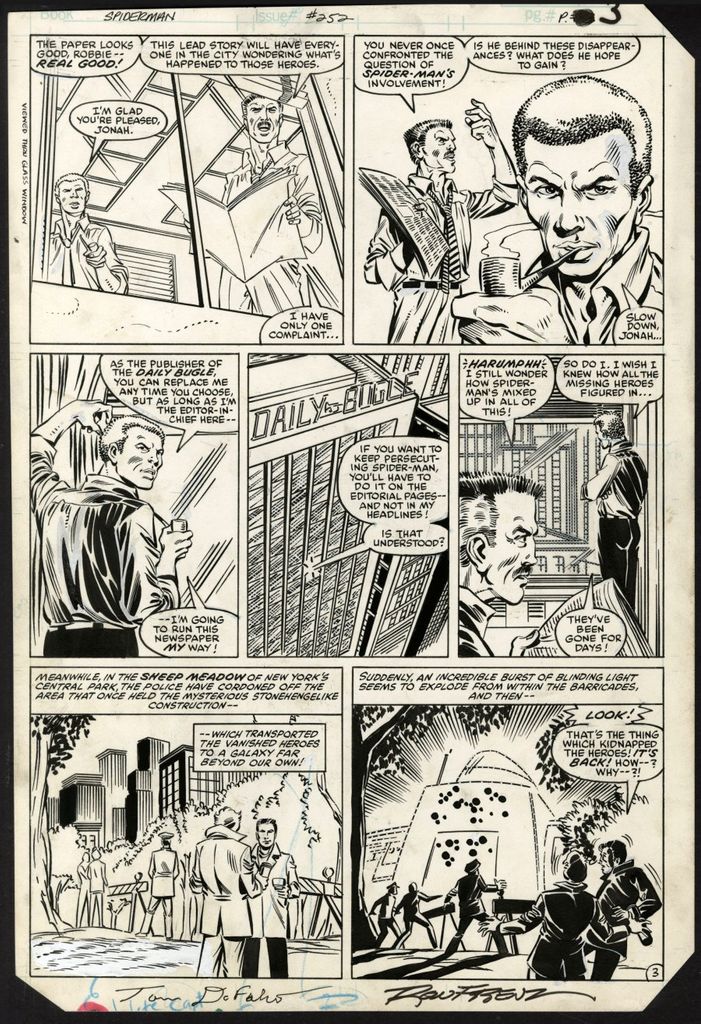 Amazing Spider-Man 252 Page 3 art