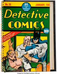 Detective Comics bound volume including issue 27 imaged by HA.com