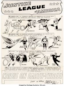 Charter Member Mike Sekowsky along with Bernard Sachs illustrated JLA 29 Page 1