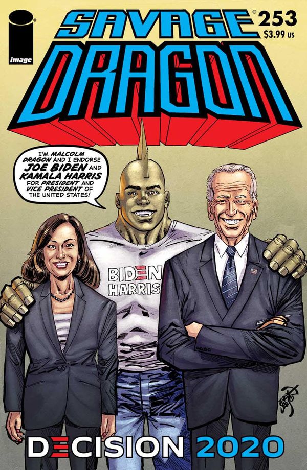 SAVAGE DRAGON officially endorses Kamala... Post Image
