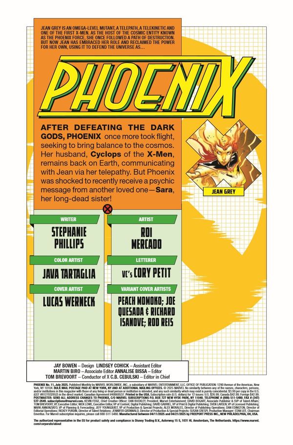 ComicList Previews - PHOENIX #11 Post Image