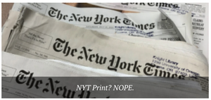 Printed Newspapers? NOPE