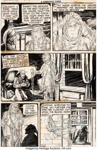 Classics Illustrated A Christmas Carol original art for blog by Patrick Bain