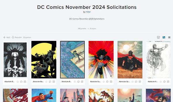 DC Comics November 2024 Solicitations Post Image